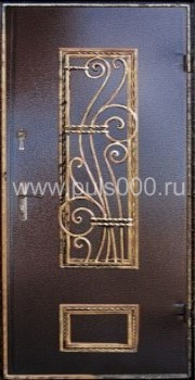 Металлическая дверь из массива дерева MS-6 + порошок с ковкой, цена 112 500 руб. Металлическая дверь из массива дерева MS-6 + порошок с ковкой, цена 112 500 руб.